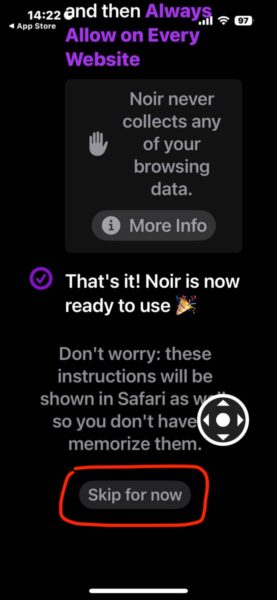 iPhoneのSafariを全サイトダークモードで読みやすく！｜Noir拡張機能の活用法　設定画像4